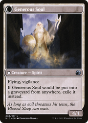 Beloved Beggar // Generous Soul (MID-003) [Innistrad: Midnight Hunt] Foil MTG Single Wizards of the Coast