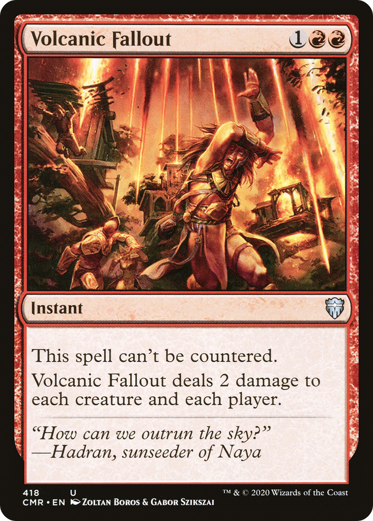 Volcanic Fallout (CMR-418) [Commander Legends] MTG Single Wizards of the Coast