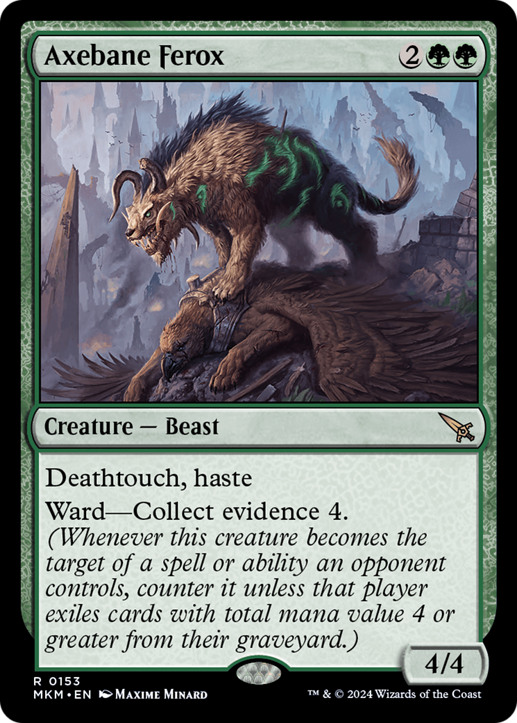 Axebane Ferox (MKM-153) [Murders at Karlov Manor] Foil MTG Single Wizards of the Coast
