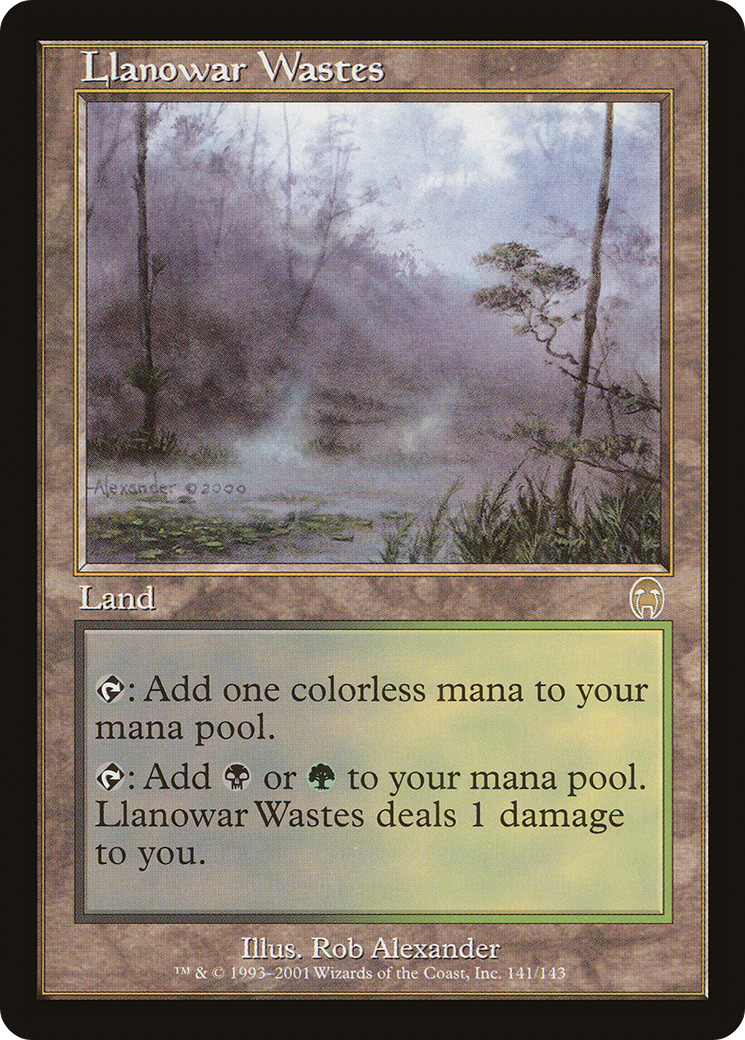 Llanowar Wastes (APC-141) [Apocalypse] Foil MTG Single Wizards of the Coast