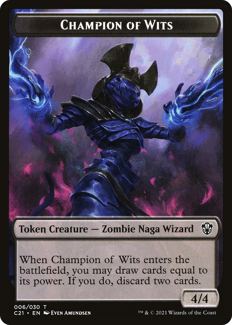 Champion of Wits (TC21-006) [Tokens] Commander 2021 Tokens MTG Single Wizards of the Coast