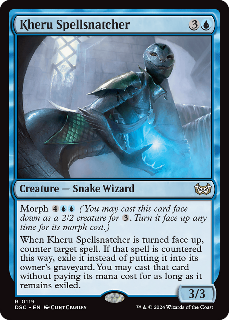 Kheru Spellsnatcher (DSC-119) [Duskmourn: House of Horror Commander] MTG Single Wizards of the Coast