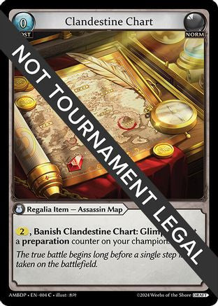 Clandestine Chart (004) [Mortal Ambition Draft Pack] Grand Archive Single Weebs of the Shore