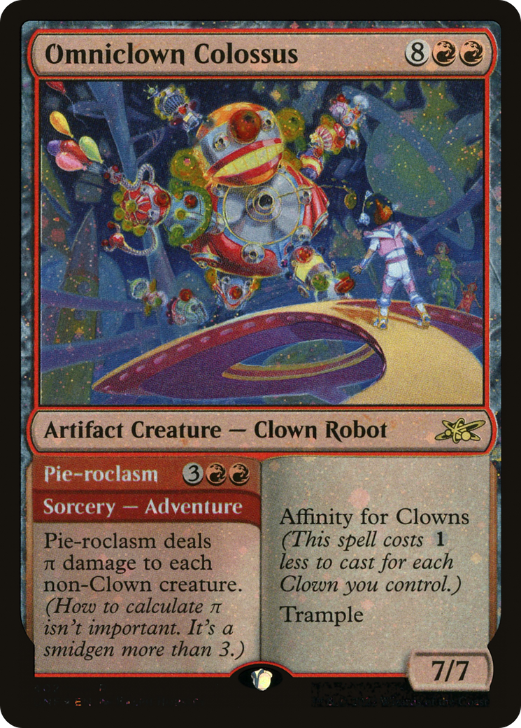 Omniclown Colossus (Galaxy Foil) (UNF-402) [Unfinity] Foil MTG Single Wizards of the Coast