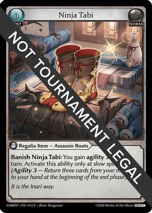 Ninja Tabi (015) [Mortal Ambition Draft Pack] Grand Archive Single Weebs of the Shore