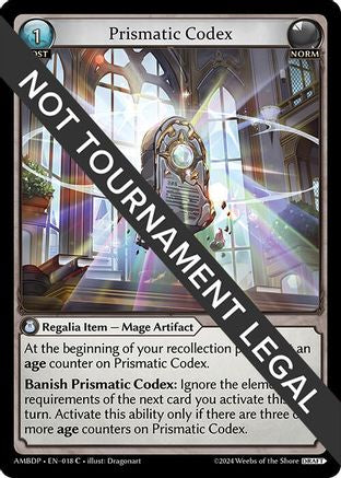 Prismatic Codex (018) [Mortal Ambition Draft Pack] Grand Archive Single Weebs of the Shore