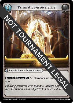 Prismatic Perseverance (019) [Mortal Ambition Draft Pack] Grand Archive Single Weebs of the Shore