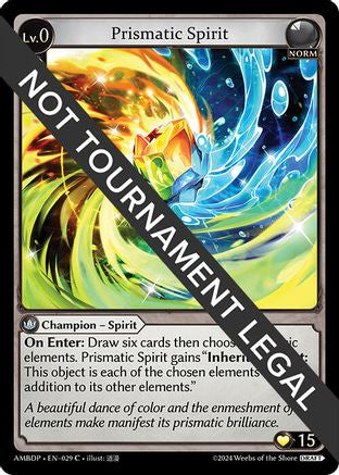 Prismatic Spirit (029) [Mortal Ambition Draft Pack] Grand Archive Single Weebs of the Shore