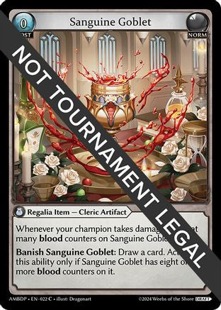 Sanguine Goblet (022) [Mortal Ambition Draft Pack] Grand Archive Single Weebs of the Shore