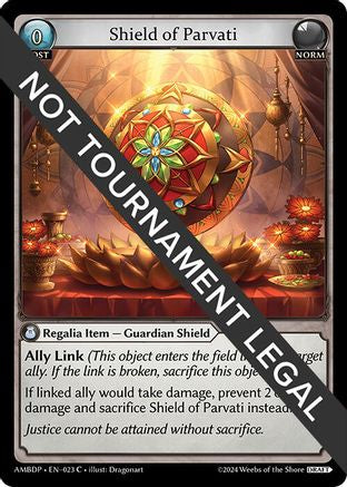 Shield of Parvati (023) [Mortal Ambition Draft Pack] Grand Archive Single Weebs of the Shore