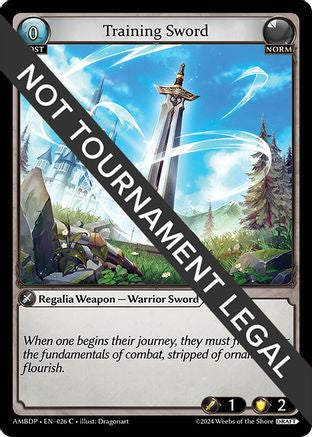 Training Sword (026) [Mortal Ambition Draft Pack] Grand Archive Single Weebs of the Shore