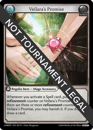 Veilara's Promise (027) [Mortal Ambition Draft Pack] Grand Archive Single Weebs of the Shore