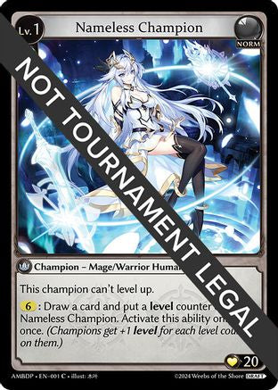 Nameless Champion (Mage/Warrior) (001) [Mortal Ambition Draft Pack] Grand Archive Single Weebs of the Shore