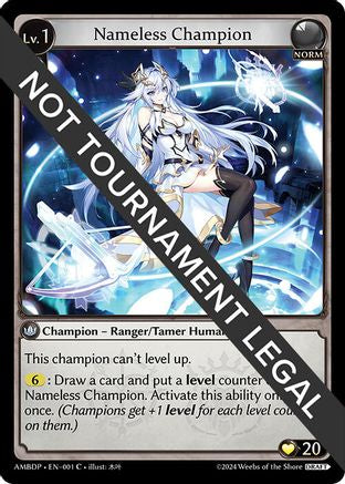 Nameless Champion (Ranger/Tamer) (001) [Mortal Ambition Draft Pack] Grand Archive Single Weebs of the Shore