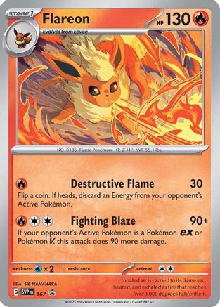 Flareon - 167 (Cosmos Holo) (167) Holofoil [Promos: SV Promo Cards] Pokemon Single Pokémon