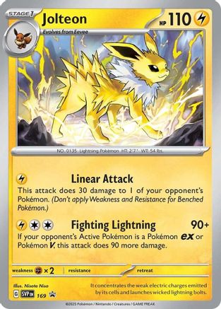 Jolteon - 169 (169) Holofoil [Promos: SV Promo Cards] Pokemon Single Pokémon