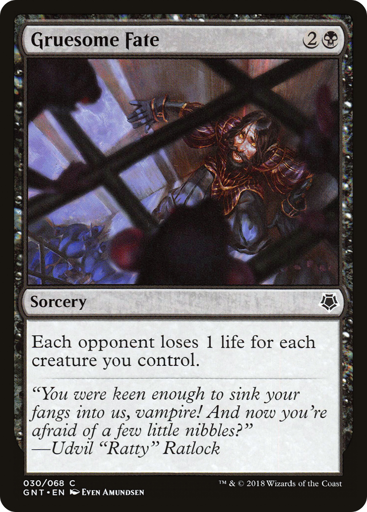 Gruesome Fate (GNT-030) [Misc] Game Night MTG Single Wizards of the Coast