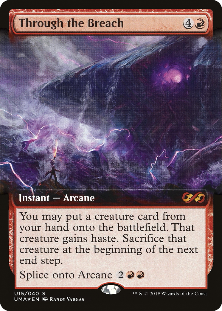 Through the Breach (UMA:BT-U15) [Ultimate Box Topper] (Extended Art) Foil MTG Single Wizards of the Coast