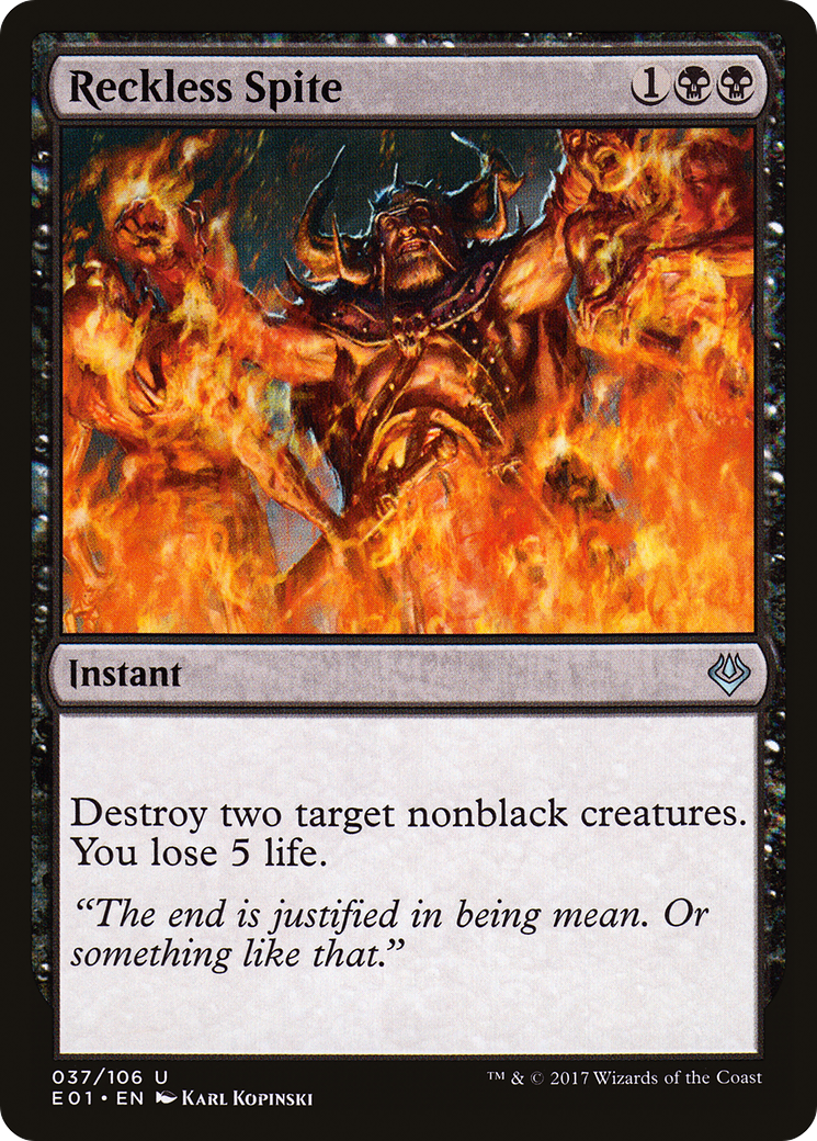 Reckless Spite (AC2-037) [Misc] Archenemy: Nicol Bolas MTG Single Wizards of the Coast