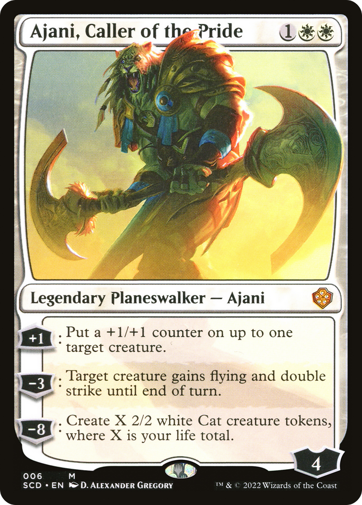 Ajani, Caller of the Pride (SCD-006) [Starter Commander Decks] MTG Single Wizards of the Coast