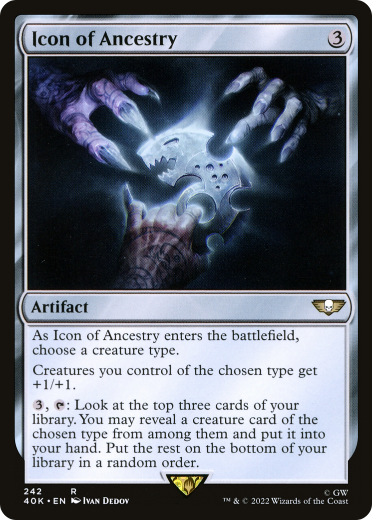 Icon of Ancestry (40K-242) [Warhammer 40,000 Commander] MTG Single Wizards of the Coast
