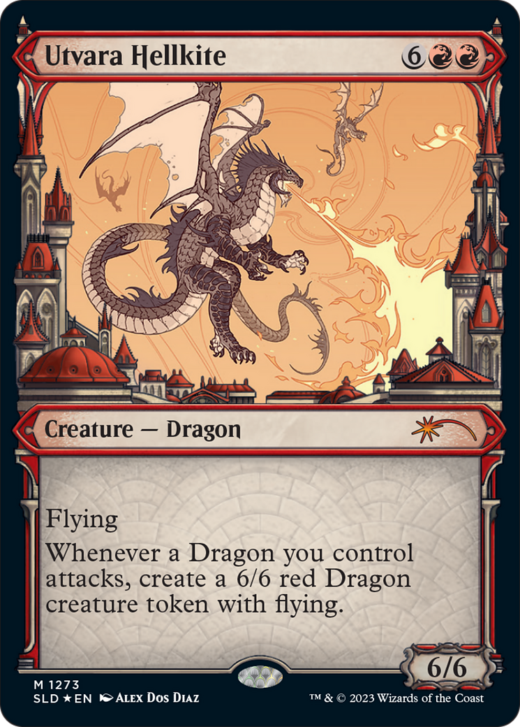 Utvara Hellkite (SLD-1273) [Secret Lair] Drop (Showcase) Foil MTG Single Wizards of the Coast