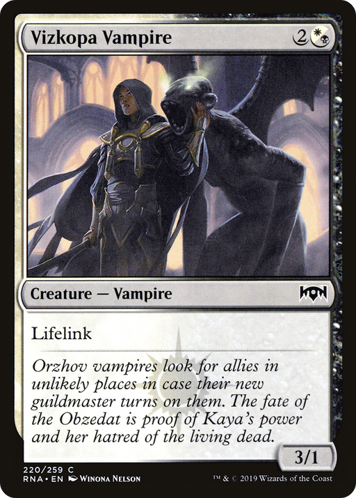 Vizkopa Vampire (RNA-220) [Ravnica Allegiance] MTG Single Wizards of the Coast