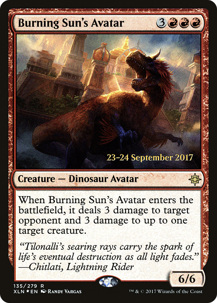 Burning Sun's Avatar (PRE-135) [Ixalan Promos] Foil MTG Single Wizards of the Coast