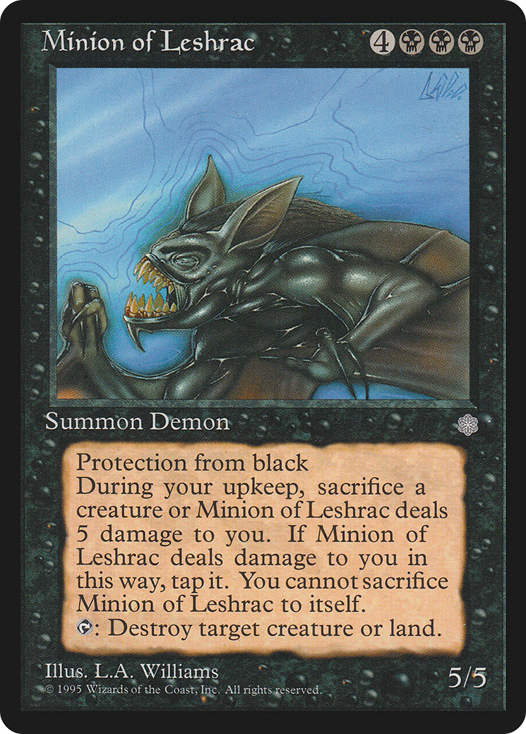 Minion of Leshrac (ICE-150) [Ice Age] MTG Single Wizards of the Coast