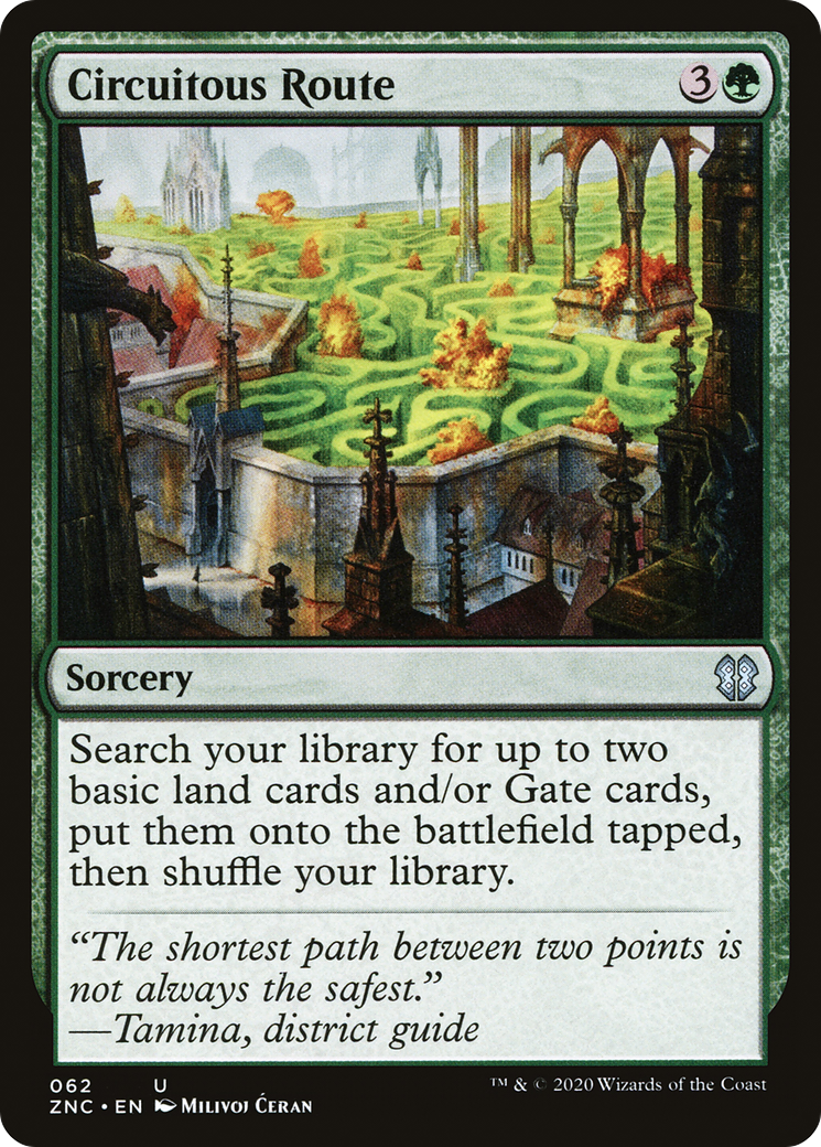 Circuitous Route (ZNC-062) [Zendikar Rising Commander] MTG Single Wizards of the Coast
