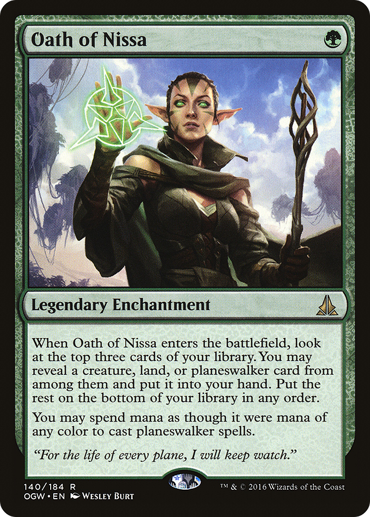 Oath of Nissa [Oath of the Gatewatch] MTG Single Magic: The Gathering