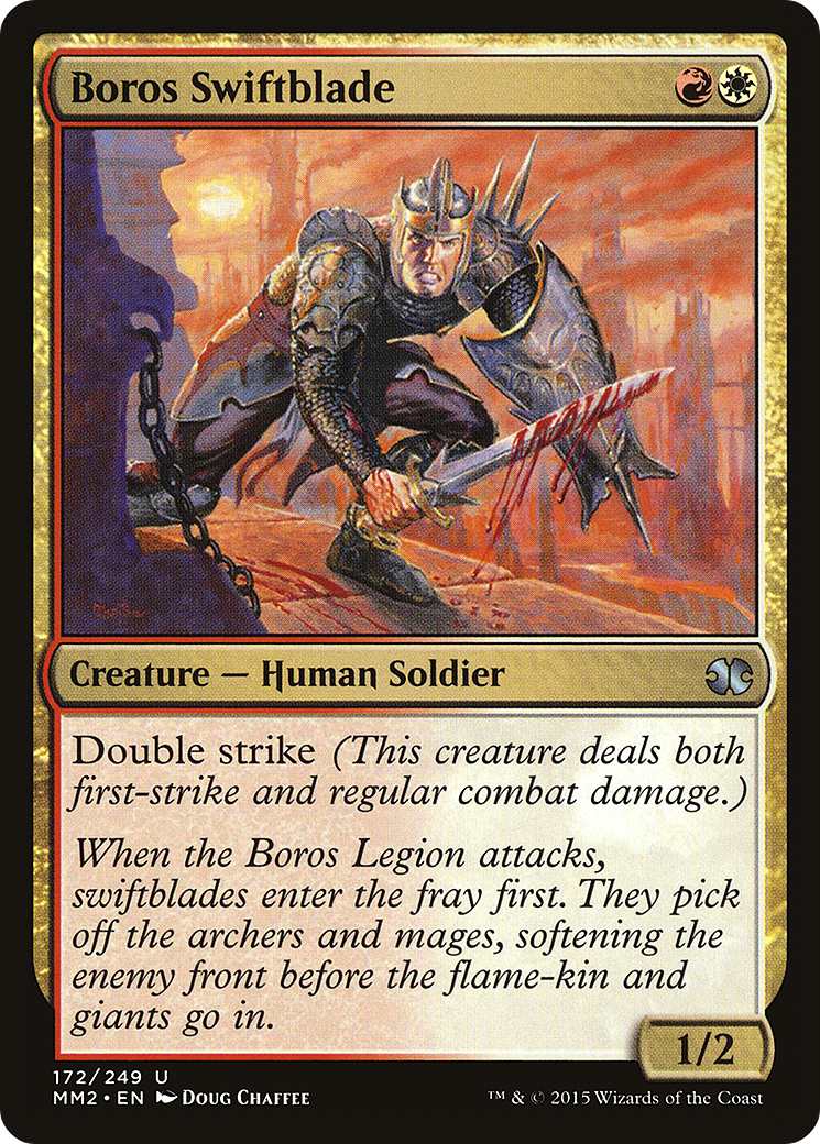 Boros Swiftblade (MM2-172) [Modern Masters 2015] Foil MTG Single Wizards of the Coast