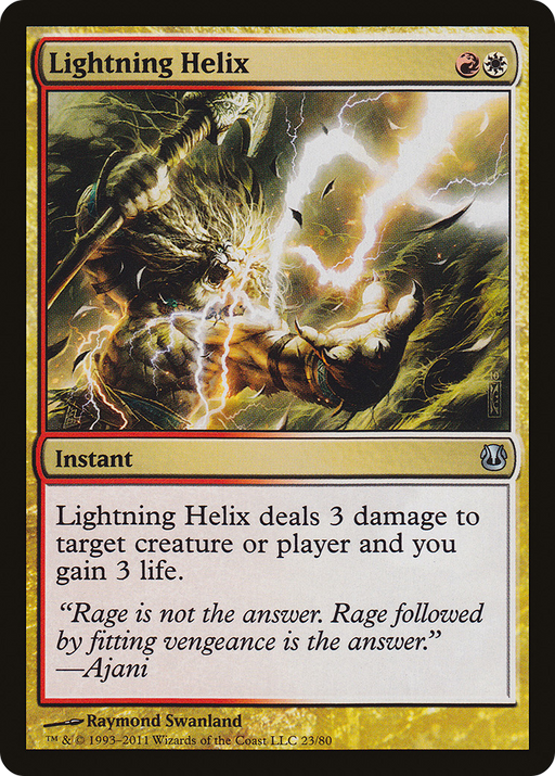 Lightning Helix (DDH-023) [Misc] Duel Decks: Ajani vs. Nicol Bolas MTG Single Wizards of the Coast
