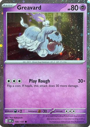 Greavard - 100/197 (Cosmos Holo) Holofoil [Misc: Deck Exclusives] Pokemon Single Pokémon