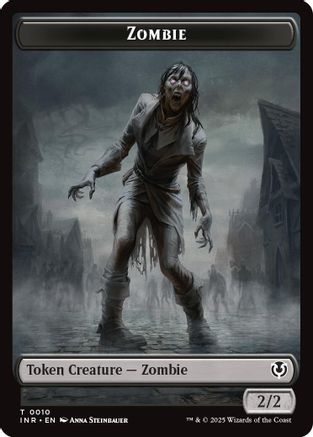 Zombie (0010) // Blood Double-Sided Token (INR-10 // 21) [Innistrad Remastered] MTG Single Wizards of the Coast