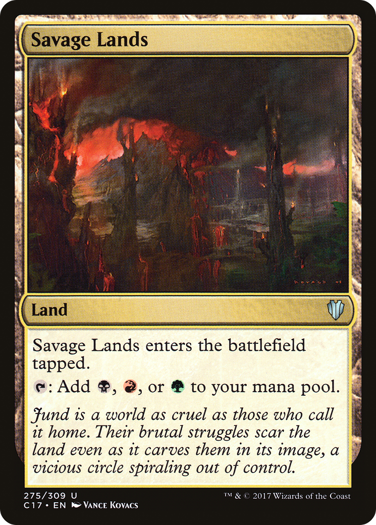 Savage Lands (C17-275) [Commander 2017] MTG Single Wizards of the Coast