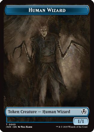 Human Wizard // Emblem - Jace, Unraveler of Secrets Double-Sided Token (INR-5 // 25) [Innistrad Remastered] Foil MTG Single Wizards of the Coast