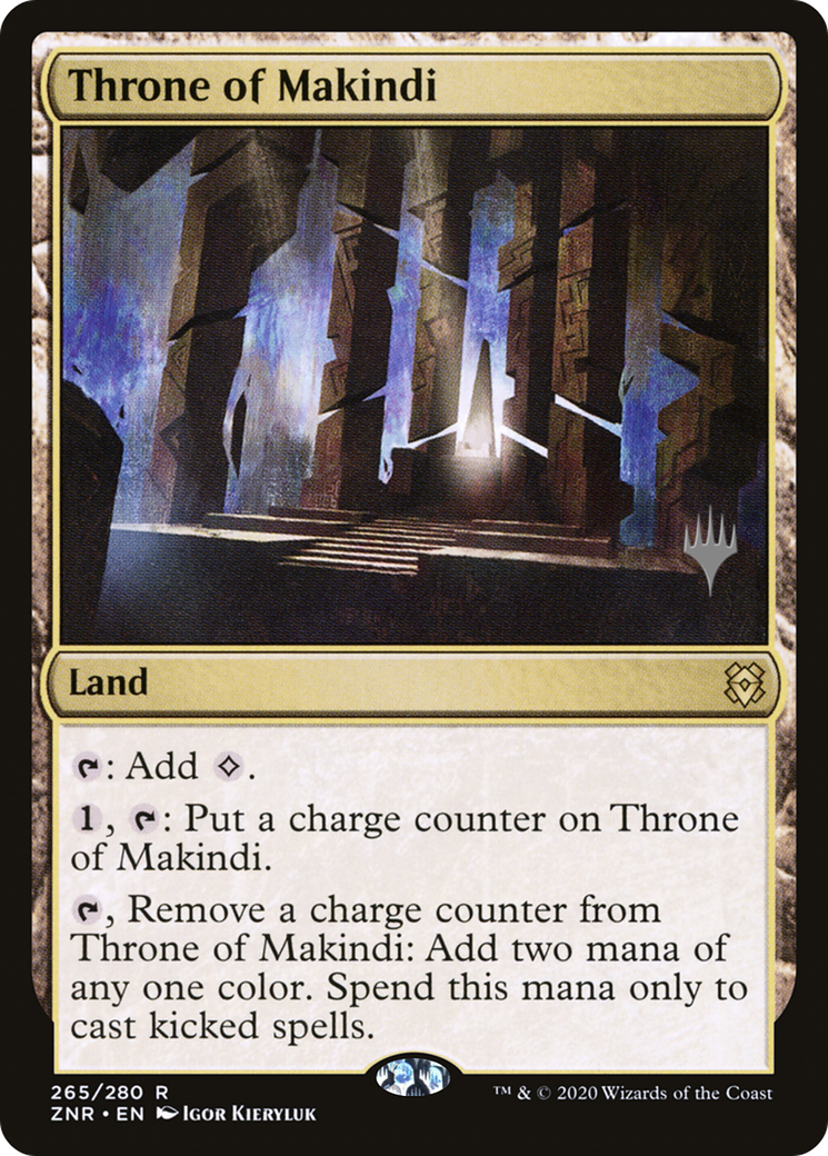 Throne of Makindi (PPZNR-265P) [Zendikar Rising Promos] Foil MTG Single Wizards of the Coast