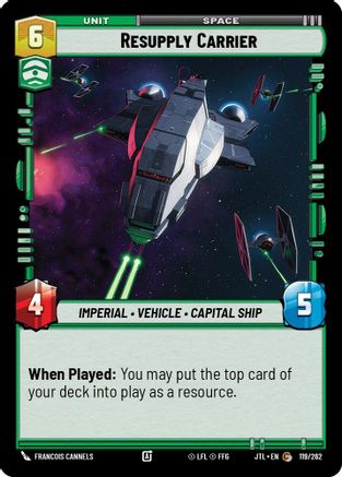 Resupply Carrier (119/262) [Jump to Lightspeed] Star Wars: Unlimited Single Disney