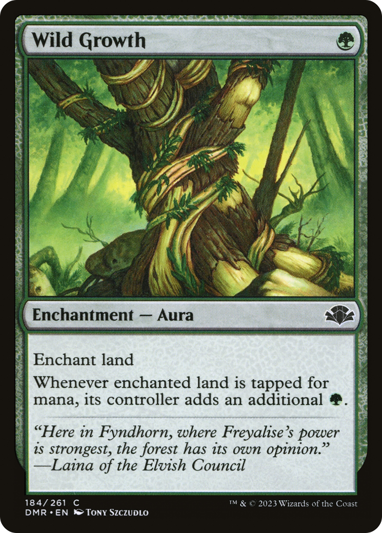 Wild Growth (DMR-184) [Dominaria Remastered] Foil MTG Single Wizards of the Coast