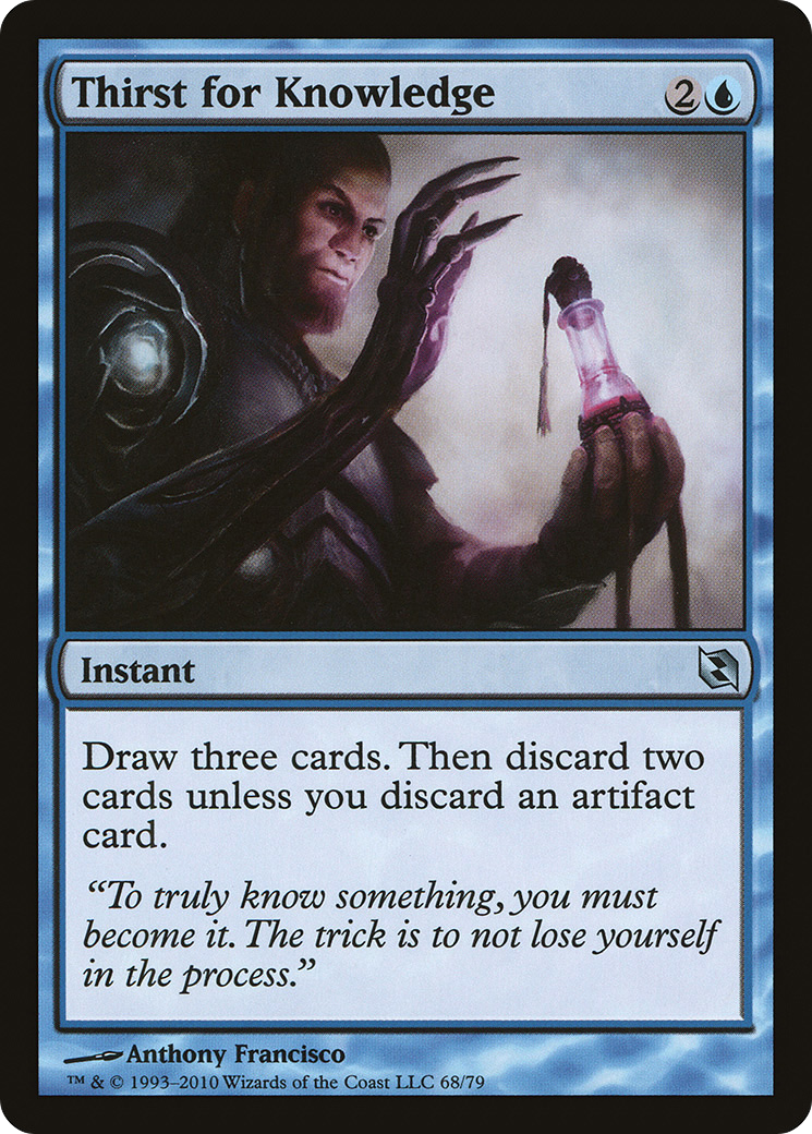 Thirst for Knowledge (DDF-068) [Misc] Duel Decks: Elspeth vs. Tezzeret MTG Single Wizards of the Coast