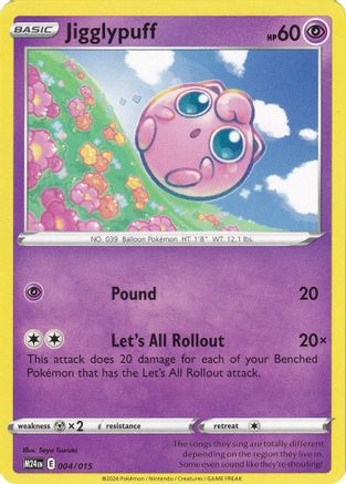 Jigglypuff (4) [Promos: McDonalds Promos 2024] Pokemon Single Pokémon