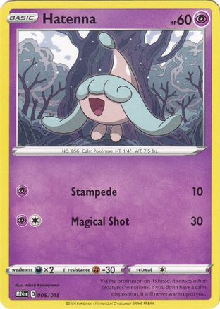 Hatenna (5) [Promos: McDonalds Promos 2024] Pokemon Single Pokémon