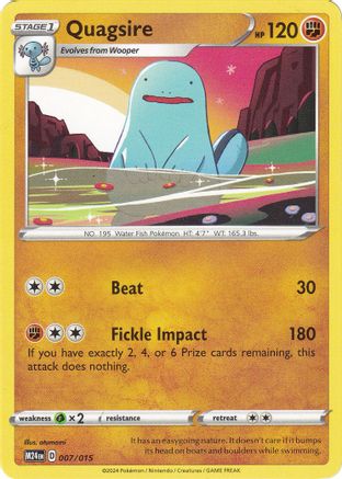 Quagsire (7) [Promos: McDonalds Promos 2024] Pokemon Single Pokémon