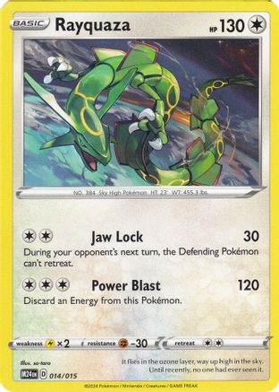 Rayquaza (14) [Promos: McDonalds Promos 2024] Pokemon Single Pokémon