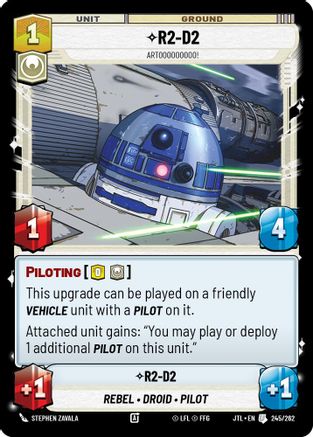 R2-D2 - Artooooooooo! (245/262) [Jump to Lightspeed] Star Wars: Unlimited Single Disney