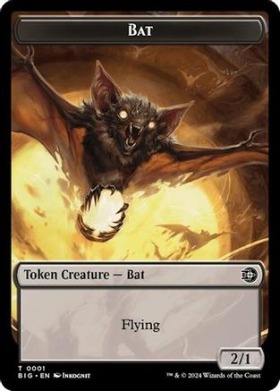 Bat // Plot Double-Sided Token (BIG-1 // 20) [Outlaws of Thunder Junction: The Big Score] MTG Single Wizards of the Coast
