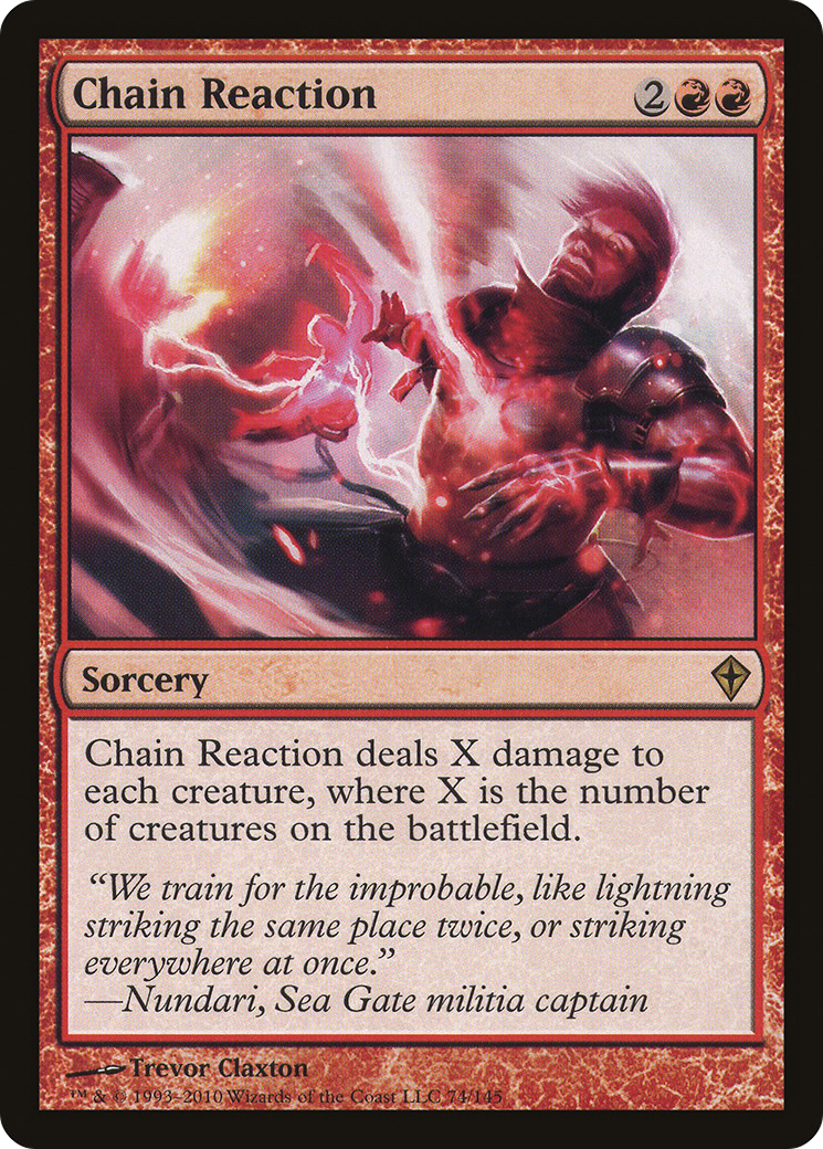 Chain Reaction (WWK-074) [Worldwake] Foil MTG Single Wizards of the Coast