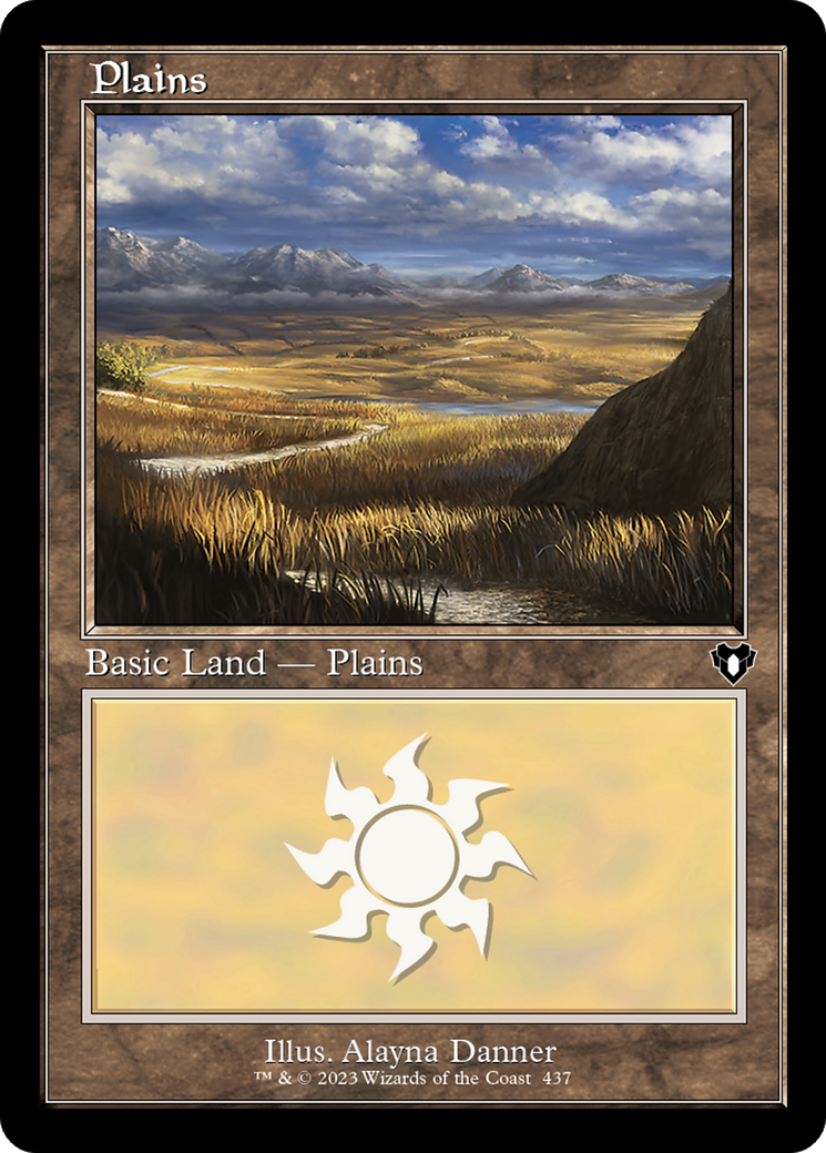 Plains (CMM-437) [Commander Masters] MTG Single Wizards of the Coast