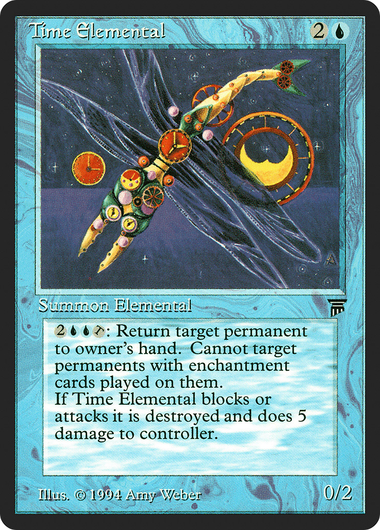 Time Elemental (LEG-) [Oldschool] Legends MTG Single Wizards of the Coast
